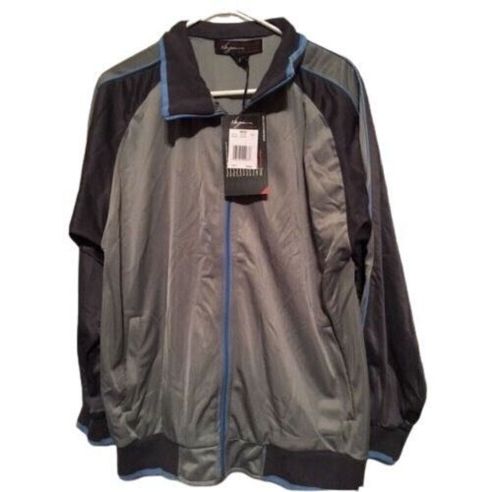 NBN GEAR SIZE LARGE SILVER ZIP UP JACKET **NEW**
